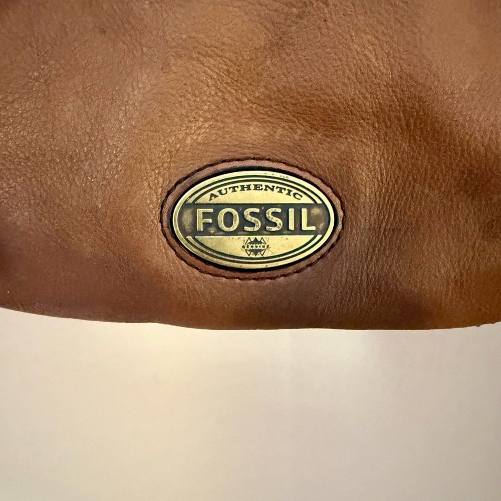 Fossil Brown Leather Crossbody Bag - Picture 4 of 6